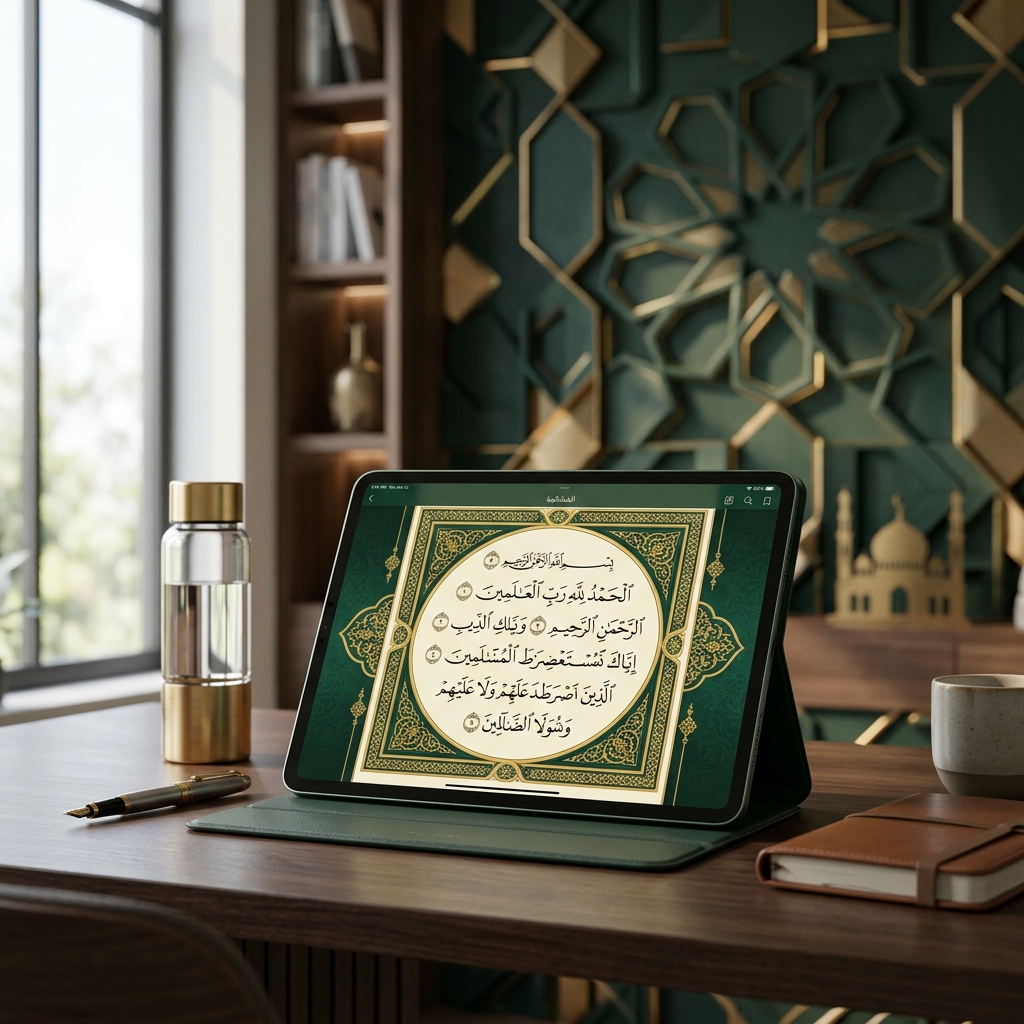 Islamic Learning Illustration