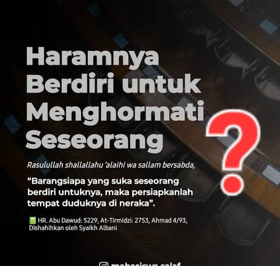 BERDIRI MENYAMBUT ORANG MASUK NERAKA?