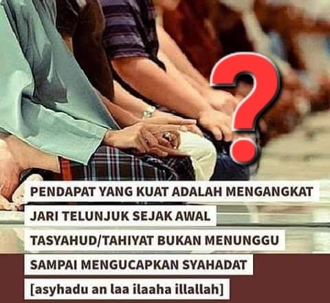 DALIL ISYARAT JARI TELUNJUK MENURUT MADZHAB SYAFI'I