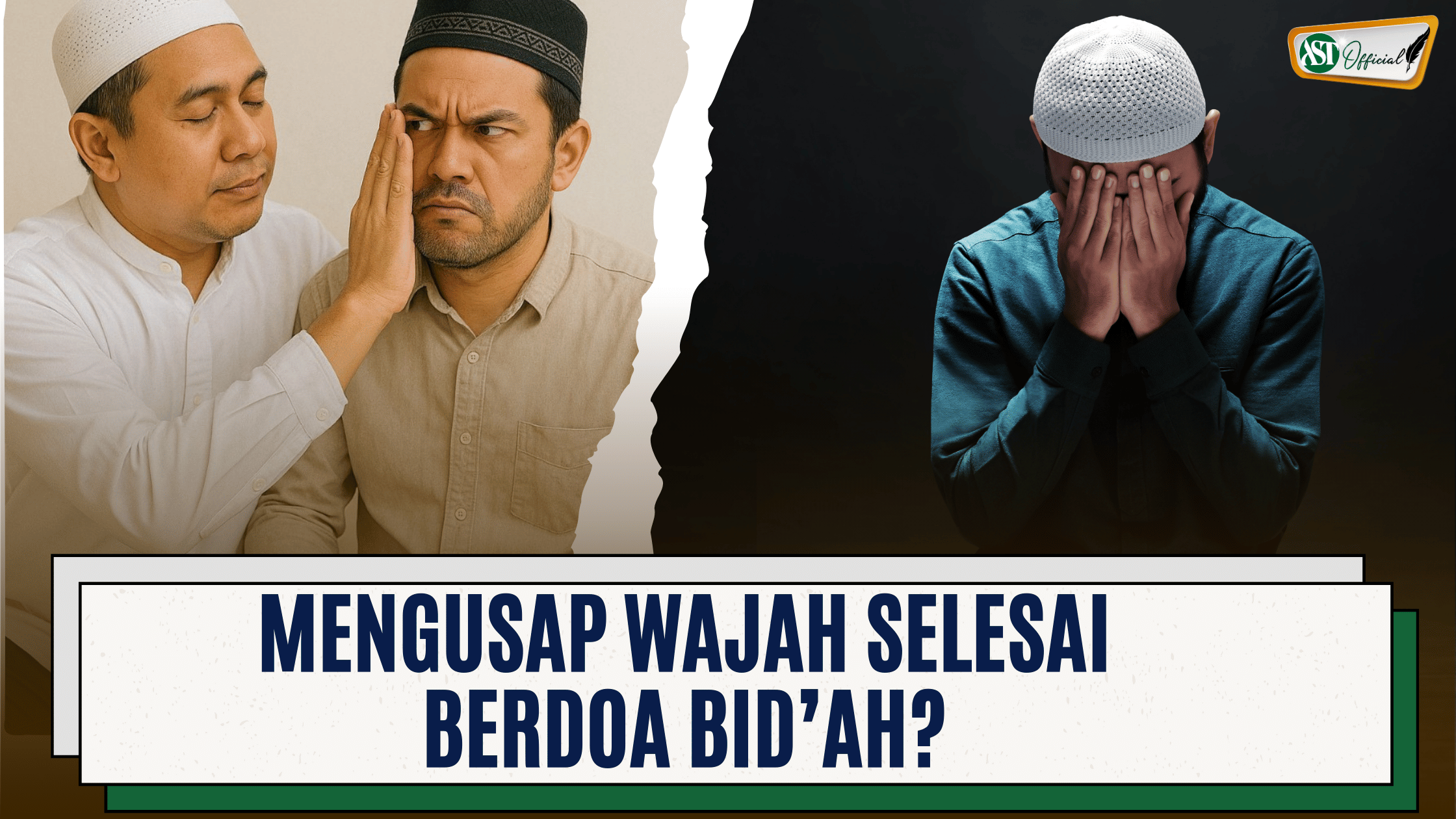 MENGUSAP WAJAH SELESAI BERDOA BID'AH?