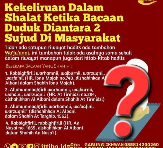 JAWABAN KLAIM 'WA'FU ANNI' TIDAK ADA DALAM HADITS