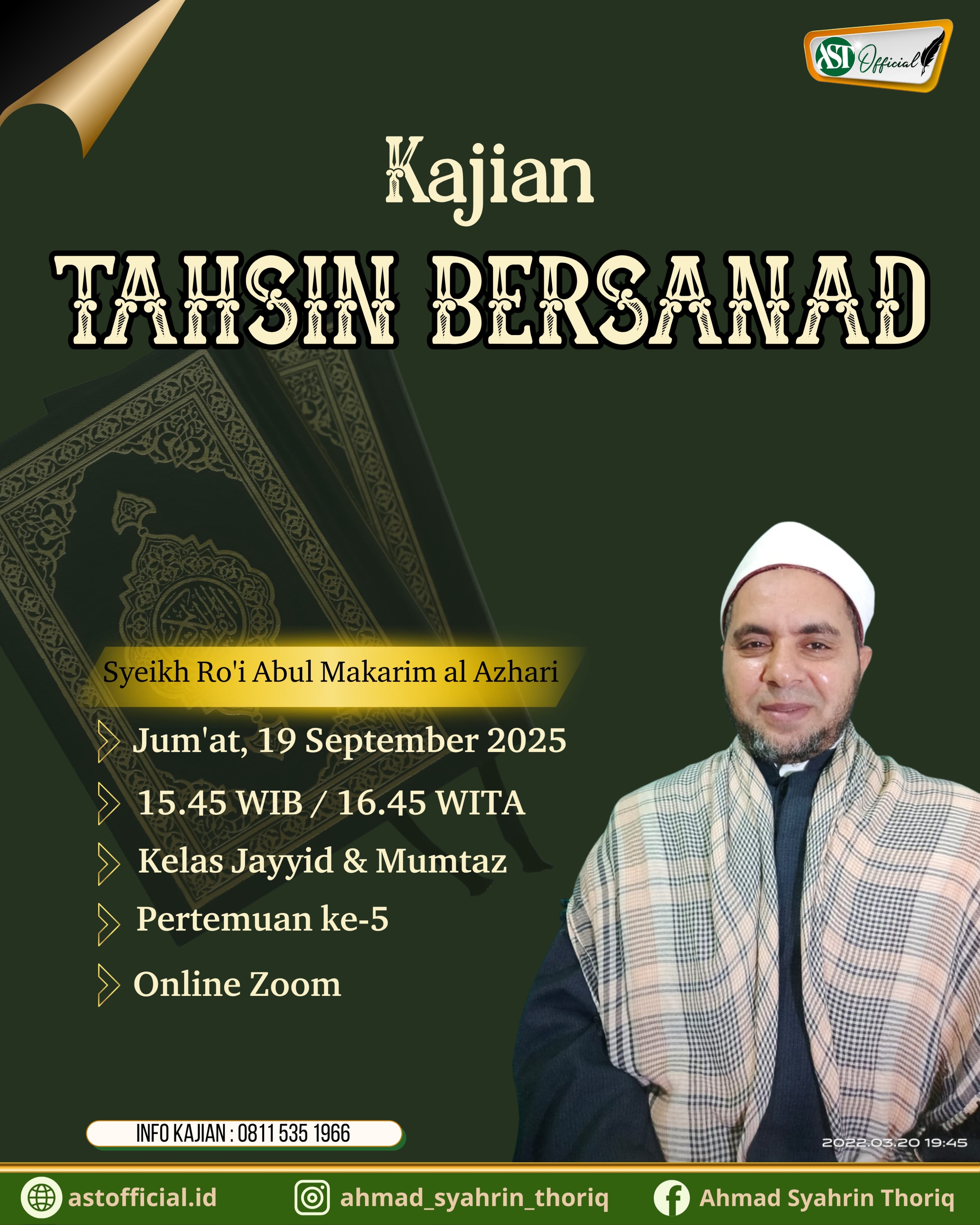 Kajian Tahsin Quran ke-5